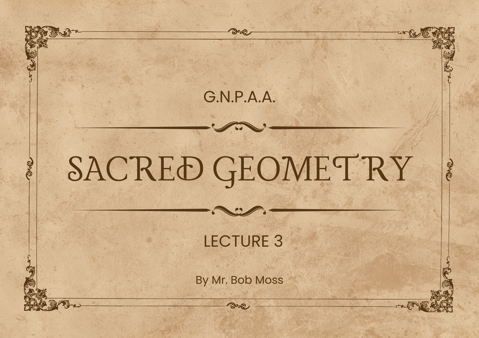 Lecture-3 (Part 1)