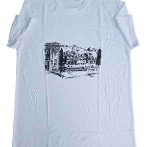 School Round Neck T-shirt (White) Twin Tower
